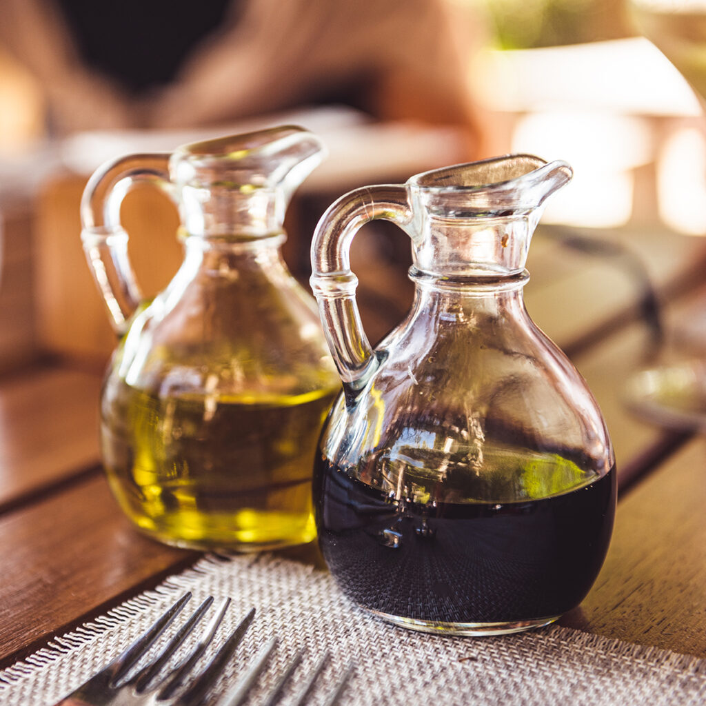 Using Vinegar And Olive Oil
